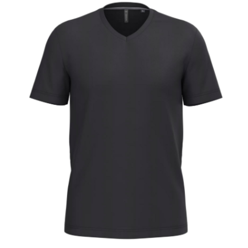 T-shirt manches courtes encolure V Dark Grey