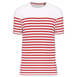 T-shirt Marini&egrave;re bio K3033 NAVY/WHITE STRIPES POITIERS